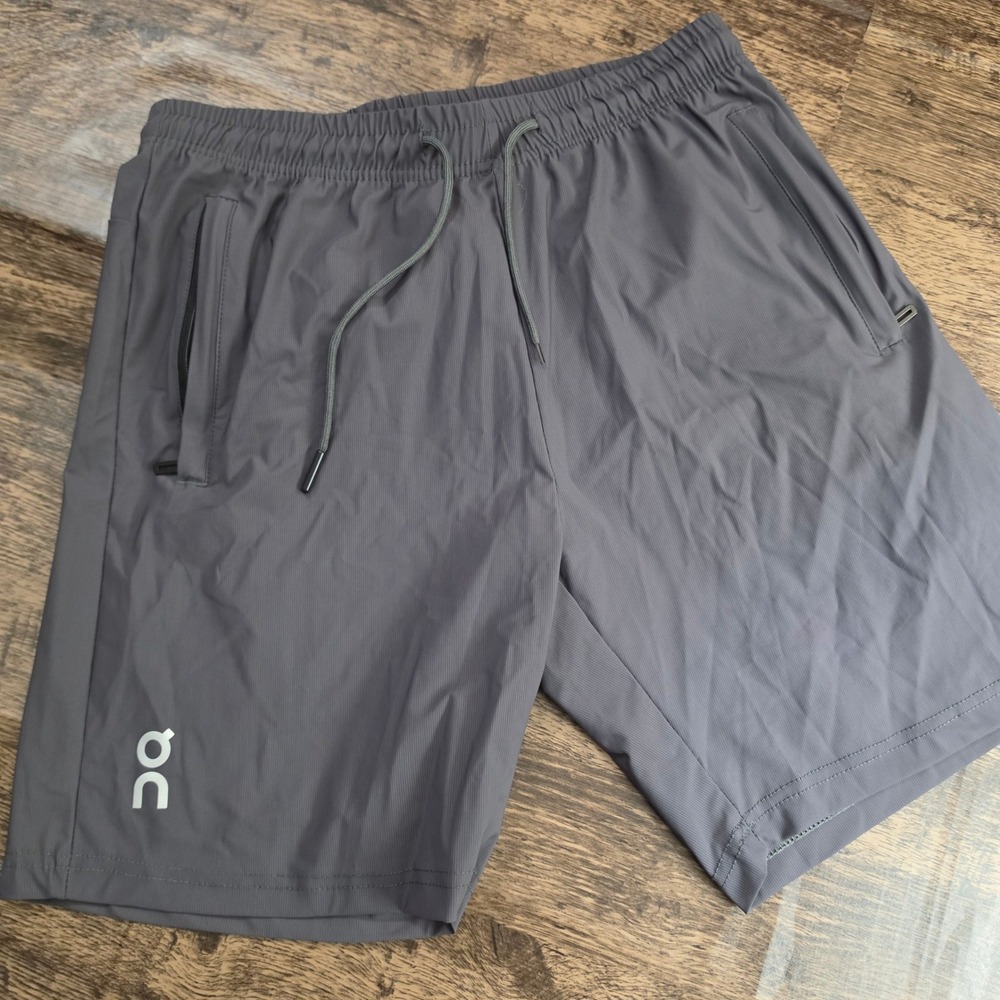 ON RUNNING INSPIRED Shorts Kids XL Gray Lightweight Active Drawstring Pockets